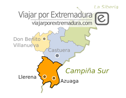 Llerena at south east Extremadura
